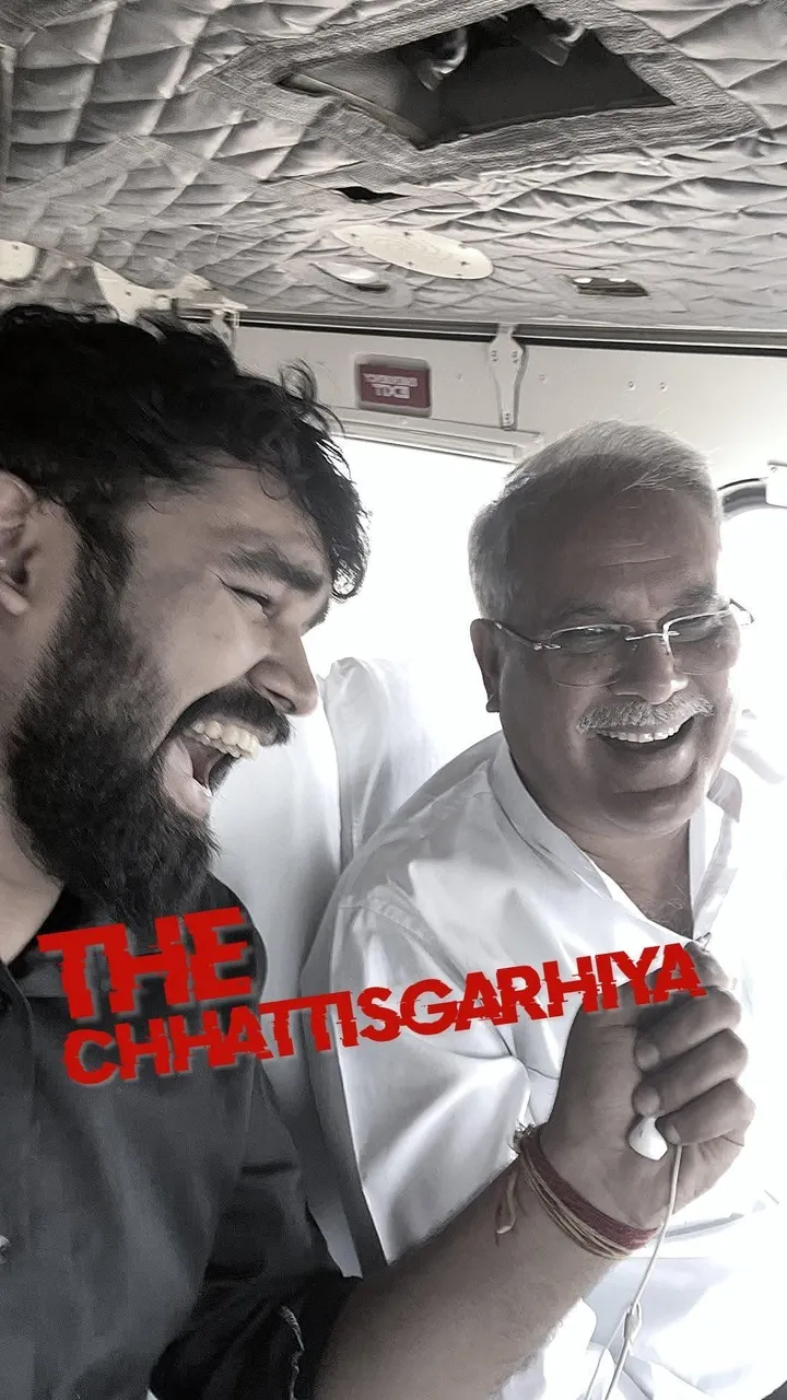 Siddhant Sharma interviewing former CM Bhupesh Baghel